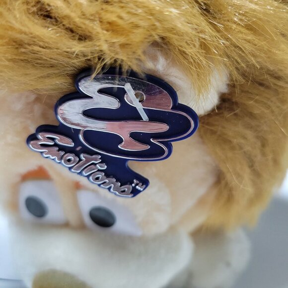 Vintage 80s Emotions Mattel Lion 7 Inch Plush Sad Face Stuffed Animal Toy - Picture 8 of 12